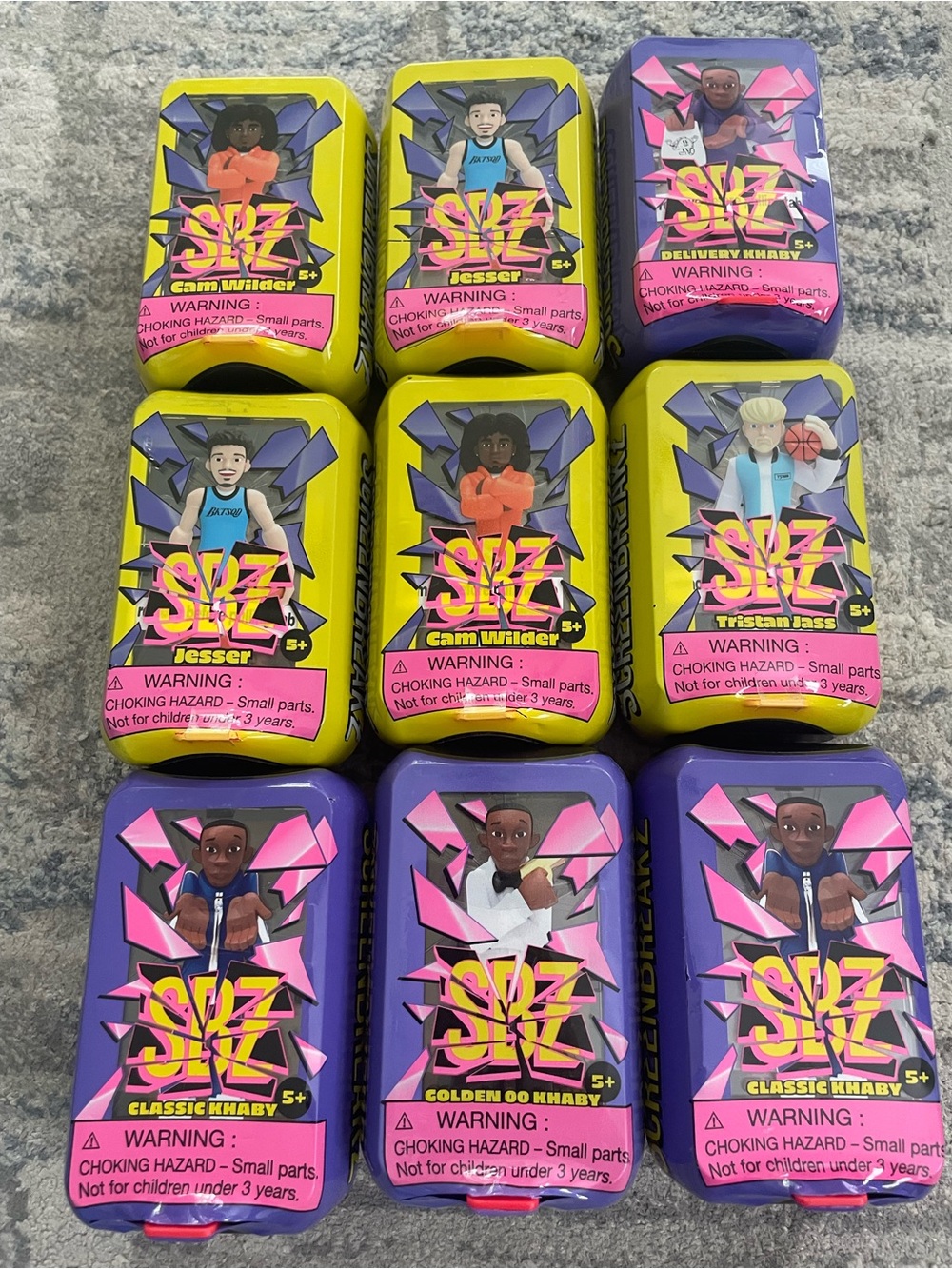 9 Pack lot Cam Wilder Jesser Tristan Jass Khaby Action Figures